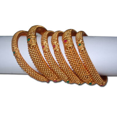 "Bangles - MGR-1215 ( 6 Bangles) - Click here to View more details about this Product